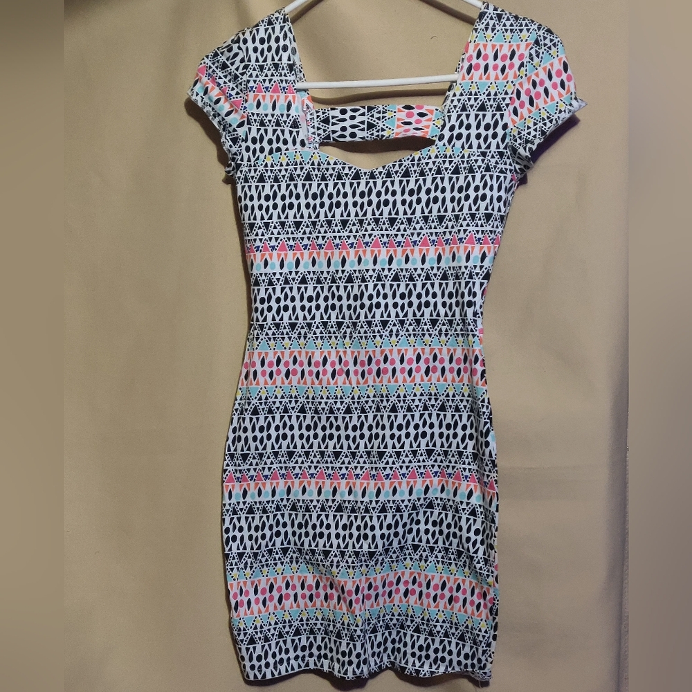 💕5/$20 Nwot Charlotte Russe Geometric Pattern Bodycon Dress